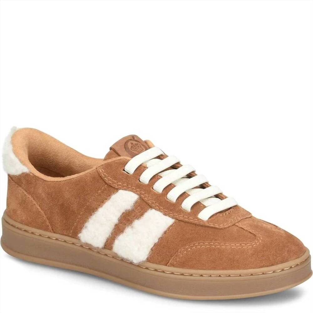 NEW BORN women's amari shearling shoes in tan